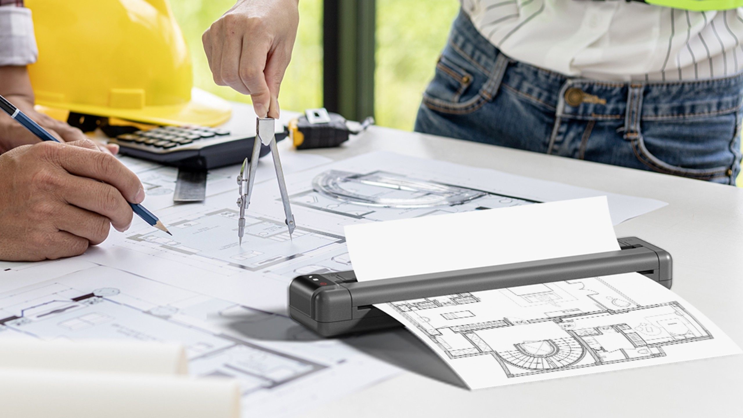المهندسين المعماريين يأخذون مطبوعات التصاميم باستخدام Phomemo Q302 