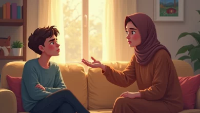 كيف أتعامل مع ابني المراهق العصبي