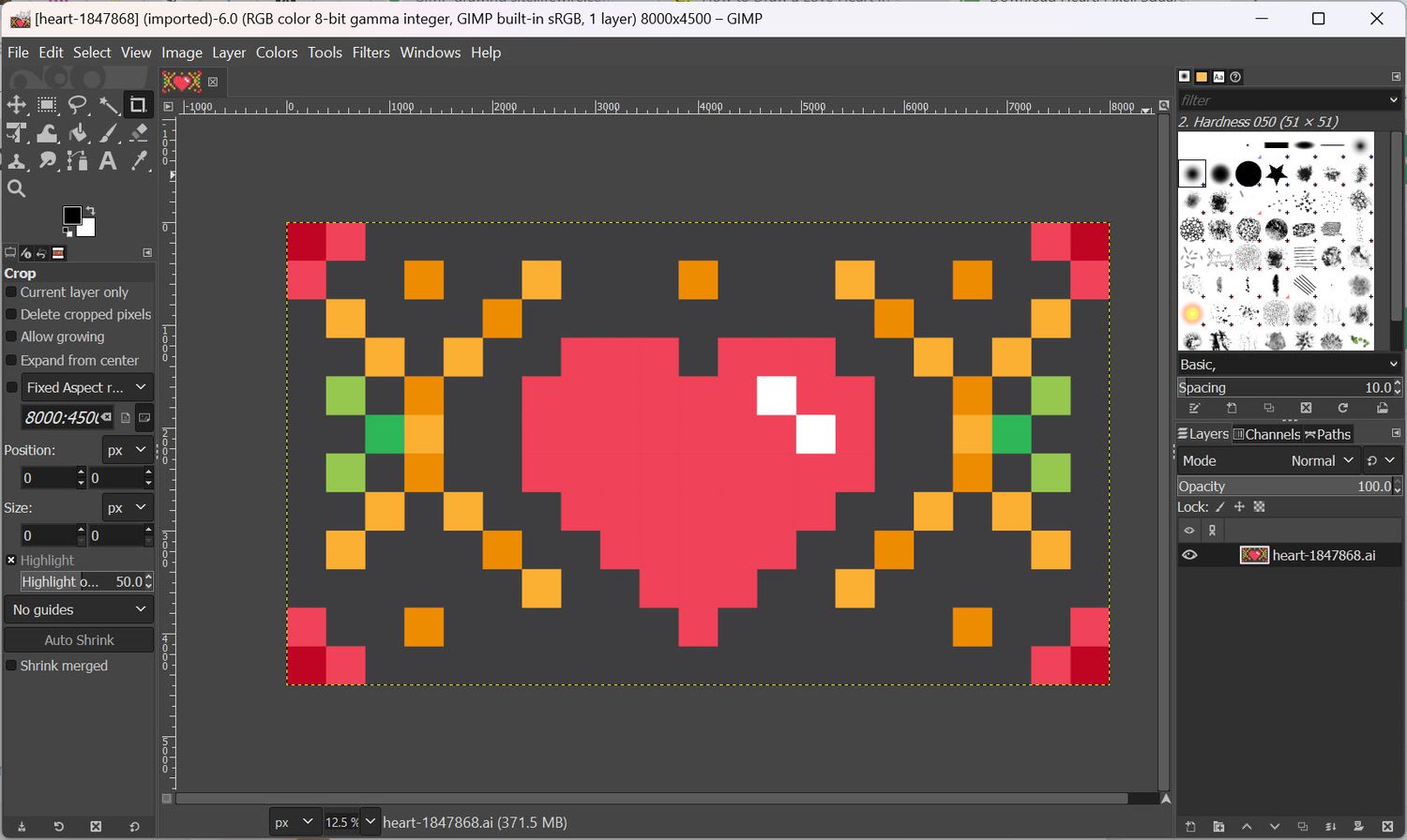 Interface GIMP