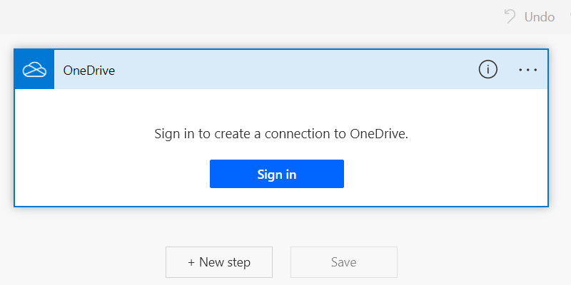 Signer à OneDrive dans une puissance Automate pour le déclencheur Web.