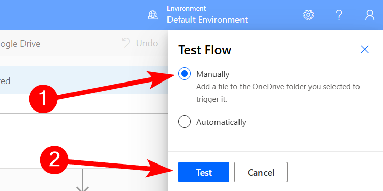 Démarrage manuellement d'un test en puissance Automatiser pour le Web.