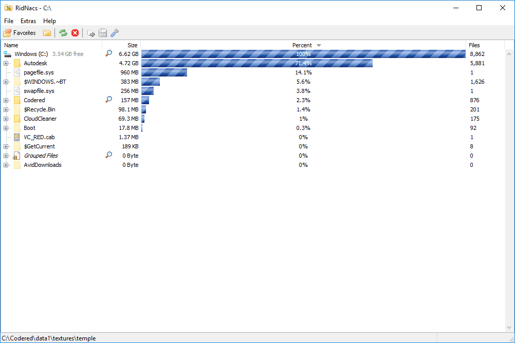 Ridnacs v2.0.3 dans Windows 10