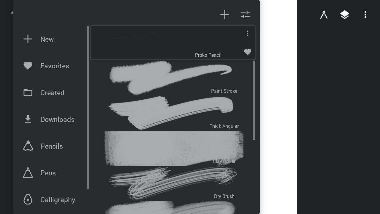 Réglage des brosses pour Infinite Painter sur Android