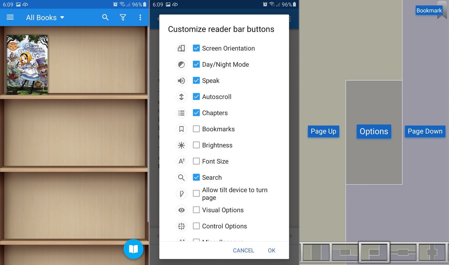 Lisez les livres électroniques avec Moon + Reader Pro.