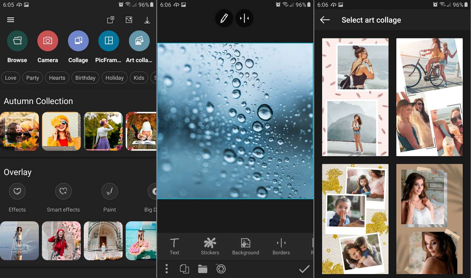 Faire des collages et plus dans Photo Studio Pro pour Android.