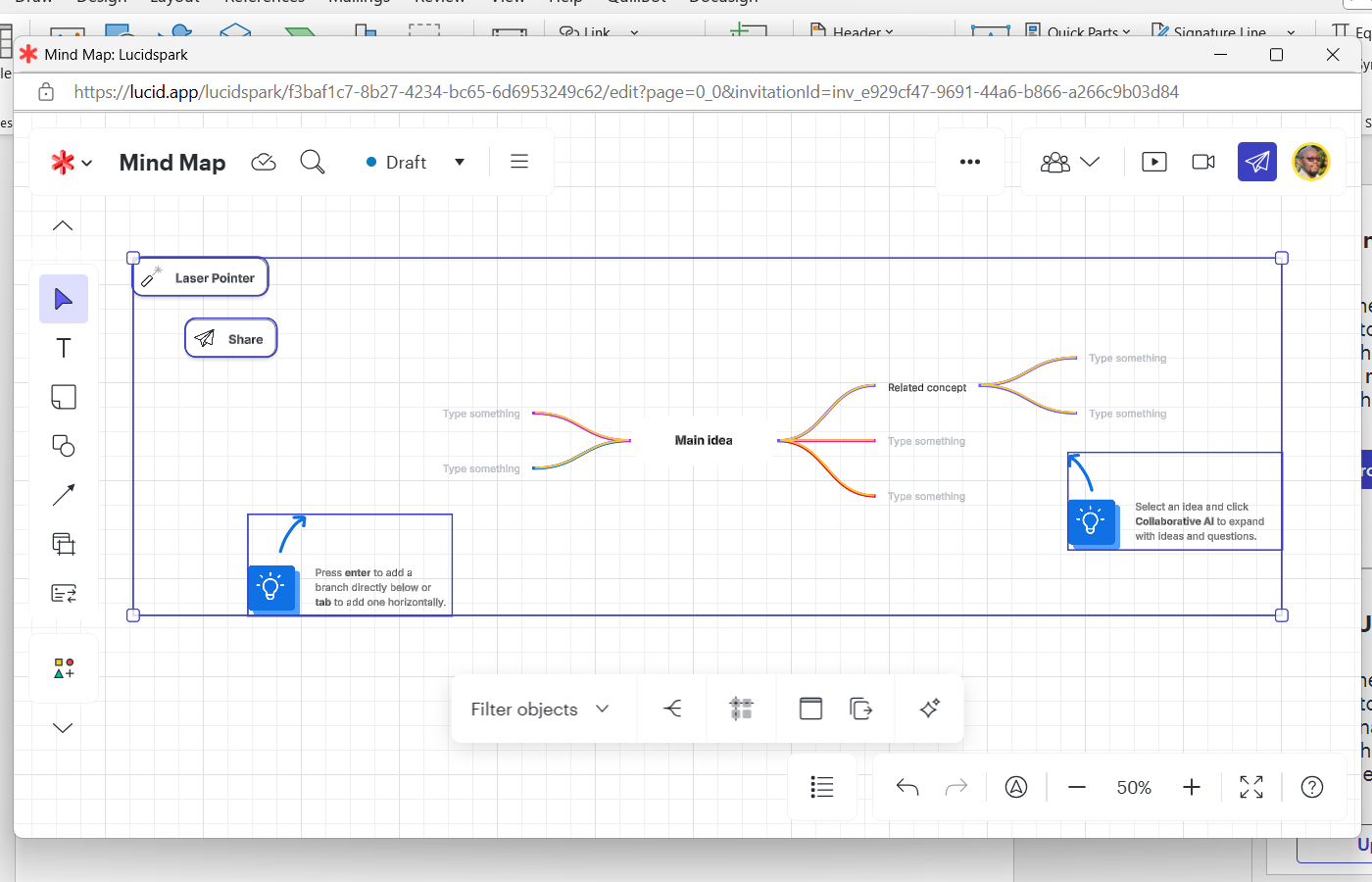 Complément Lucidchart pour Microsoft Word