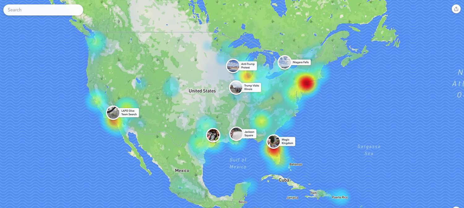 SNAP MAP sur Snapchat.com.