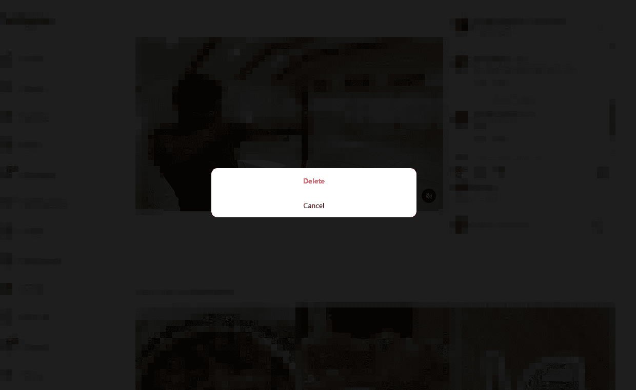 Supprimer et annuler les boutons sur le site Instagram