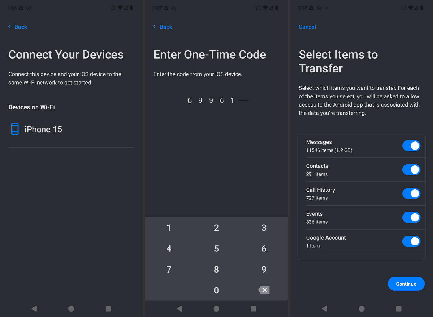 Transfert de fichiers d'Android vers iPhone avec le passage à iOS 