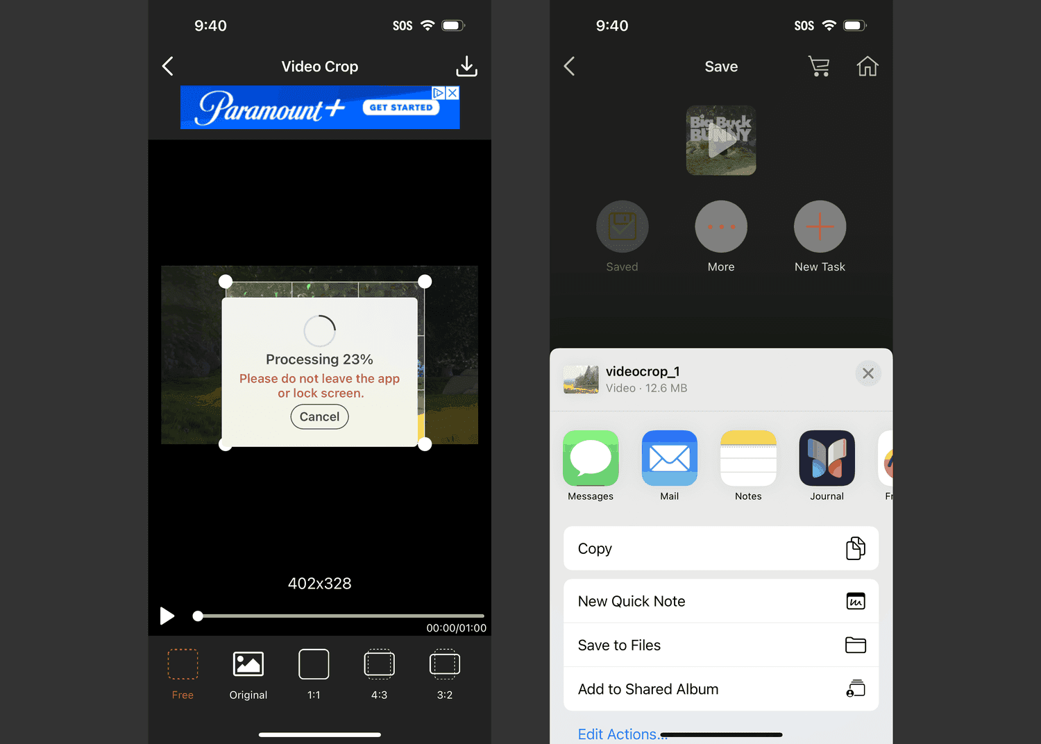 Traitement des applications de cultures vidéo