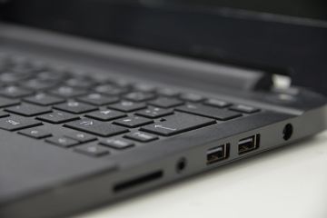 Ports d'ordinateur portable Gros plan