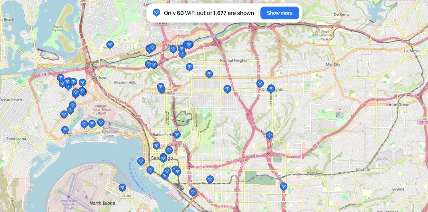 Exemple de carte Wi-Fi de la carte wifi