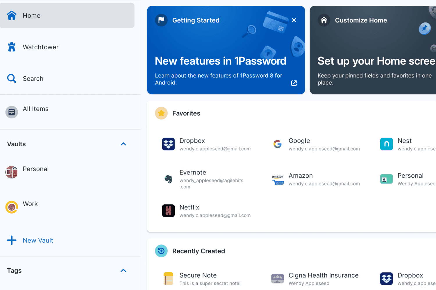 1 Password pour Android