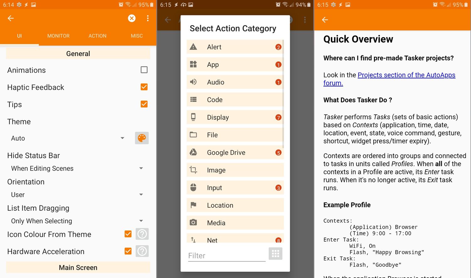 Automatiser les tâches Android avec Tasker.