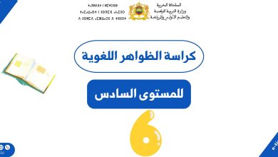 كراسة الظواهر اللغوية للمستوى السادس ابتدائي PDF 8 كراسة الظواهر اللغوية للمستوى السادس ابتدائي PDF