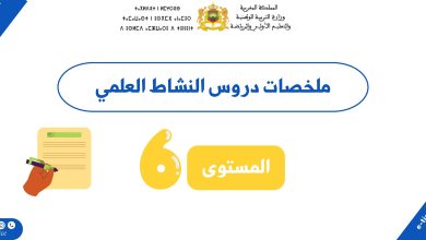 ملخصات دروس النشاط العلمي المستوى السادس (PDF) 6 ملخصات دروس النشاط العلمي المستوى السادس (PDF)