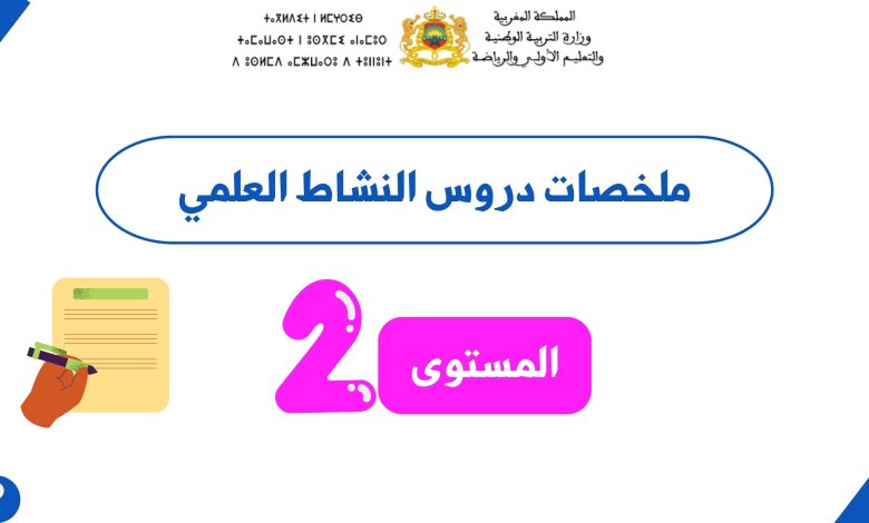 ملخصات النشاط العلمي للمستوى الثاني ابتدائي PDF