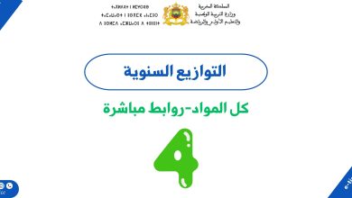 التوازيع السنوية للمستوى الرابع 4 التوازيع السنوية للمستوى الرابع