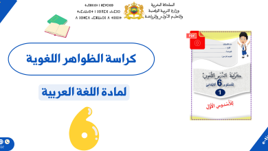 كراسة الظواهر اللغوية لمادة اللغة العربية المستوى السادس ابتدائي 2 كراسة الظواهر اللغوية لمادة اللغة العربية المستوى السادس ابتدائي