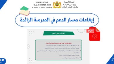 إيقاعات مسار الدعم في المدرسة الرائدة: من التشخيص إلى التمكن الشامل PDF 5 إيقاعات مسار الدعم في المدرسة الرائدة: من التشخيص إلى التمكن الشامل PDF