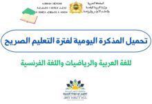 نماذج المذكرة اليومية للتعليم الصريح في المدرسة الرائدة لجميع المواد