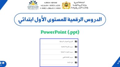 الدروس الرقمية للمستوى الأول ابتدائي 4 الدروس الرقمية للمستوى الأول ابتدائي