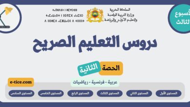 دروس التعليم الصريح الأسبوع الثالث – الحصة الثانية لجميع المستويات (2025-2026)