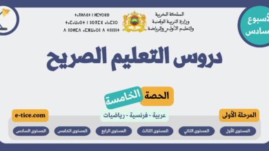 دروس التعليم الصريح الحصة الخامسة من الأسبوع السادس المرحلة الأولى 7 دروس التعليم الصريح الحصة الخامسة من الأسبوع السادس المرحلة الأولى