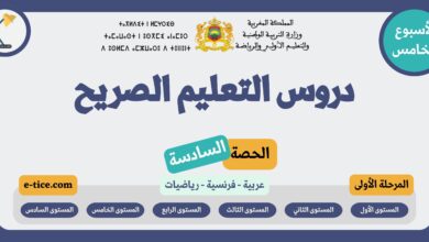 دروس التعليم الصريح الحصة السادسة من الأسبوع الخامس المرحلة الأولى