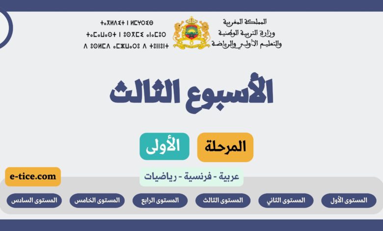 دروس التعليم الصريح المرحلة الأولى الأسبوع الثالث 4 دروس التعليم الصريح المرحلة الأولى – الأسبوع الثاني لجميع المستويات (2025-2026)