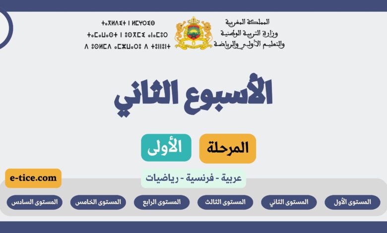 دروس التعليم الصريح المرحلة الأولى الأسبوع الثاني 5 دروس التعليم الصريح المرحلة الأولى – الأسبوع الثاني لجميع المستويات (2025-2026)