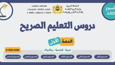 دروس التعليم الصريح – الأسبوع الثالث الحصة الأولى لجميع مستويات الابتدائي (2025-2026)