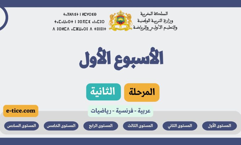 دروس التعليم الصريح الأسبوع الأول من المرحلة الثانية 16 دروس التعليم الصريح الأسبوع الأول من المرحلة الثانية