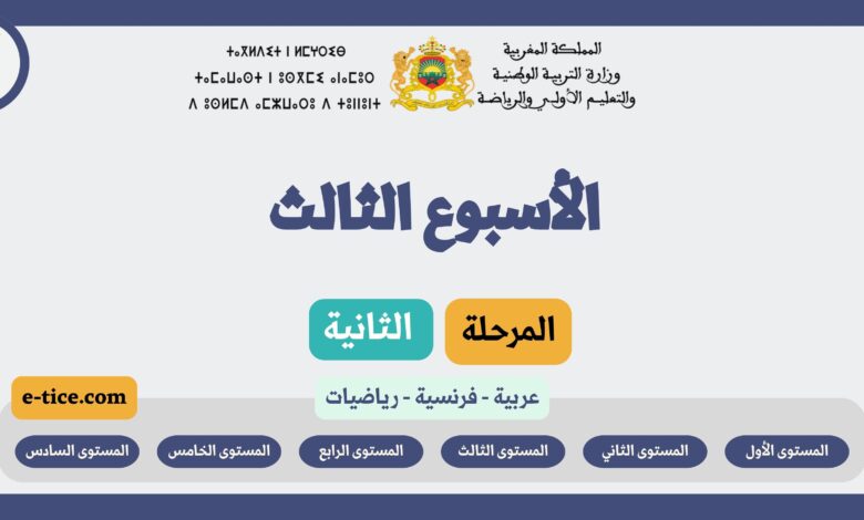 دروس التعليم الصريح الأسبوع الثالث المرحلة الثانية 12 دروس التعليم الصريح الأسبوع الثالث المرحلة الثانية
