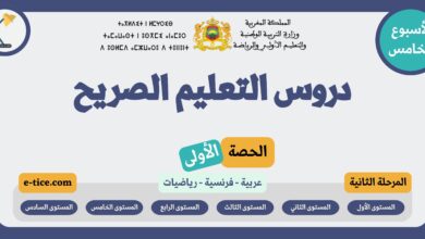 دروس التعليم الصريح للحصة الأولى من الأسبوع الخامس المرحلة الثانية