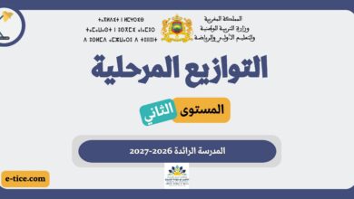توازيع مرحلية المستوى الثاني المدرسة الرائدة 2026-2027 3 توازيع مرحلية المستوى الثاني المدرسة الرائدة 2026-2027