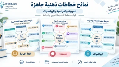 خطاطات ذهنية جاهزة بالعربية والفرنسية والرياضيات PDF 1 خطاطات ذهنية جاهزة بالعربية والفرنسية والرياضيات PDF