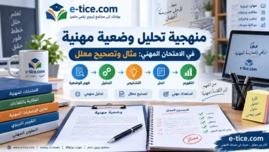 منهجية تحليل وضعية مهنية في الامتحان المهني 4 منهجية تحليل وضعية مهنية في الامتحان المهني