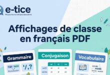Affichages de classe en français PDF : grammaire, conjugaison et vocabulaire
