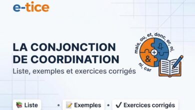 Conjonction de coordination : liste, exemples et exercices corrigés