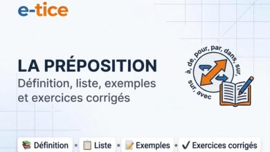 Préposition : définition, liste, exemples et exercices corrigés