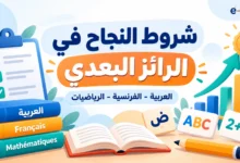 شروط النجاح في الرائز البعدي: العربية والفرنسية والرياضيات