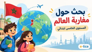 بحث حول مغاربة العالم المستوى الخامس ابتدائي - مشروع الوحدة الأولى