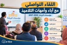 نموذج تقرير اللقاء التواصلي مع آباء وأمهات التلاميذ 2026-2027 PDF